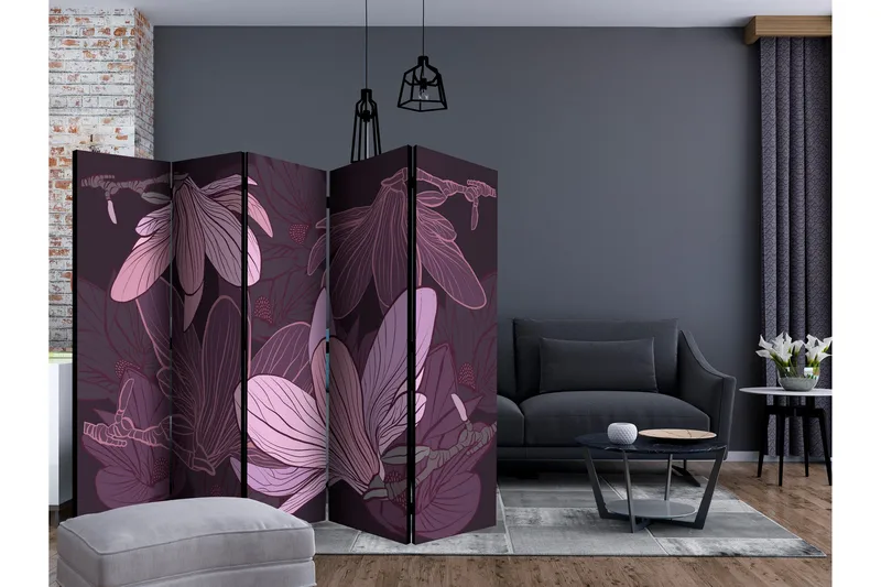 Rumsavdelare Dreamy Flowers II 225x172 cm - Artgeist sp. z o. o. - Inredning - Rumsavdelare - Vikskärm