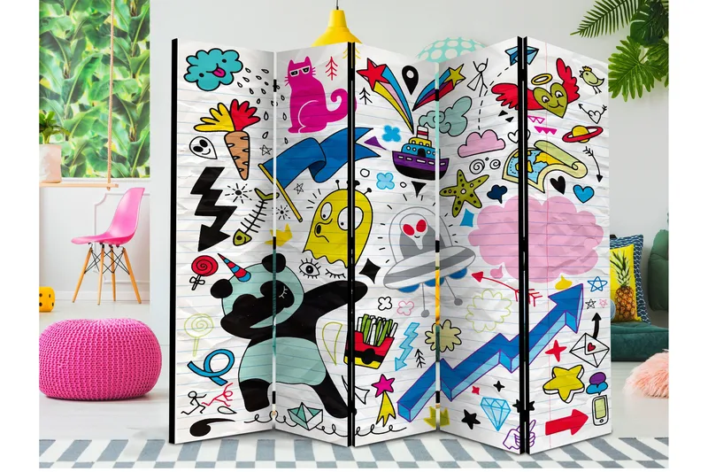 Rumsavdelare Energetic Panda II 225x172 cm, Artgeist sp. z o. o.