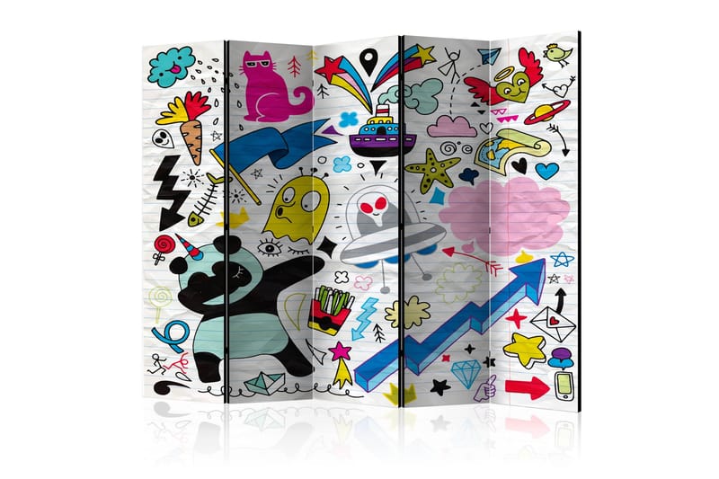 Rumsavdelare Energetic Panda II 225x172 cm - Artgeist sp. z o. o. - Inredning - Rumsavdelare - Vikskärm