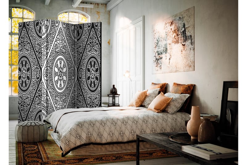 Rumsavdelare Ethnic Monochrome 135x172 - Artgeist sp. z o. o. - Inredning - Rumsavdelare - Vikskärm