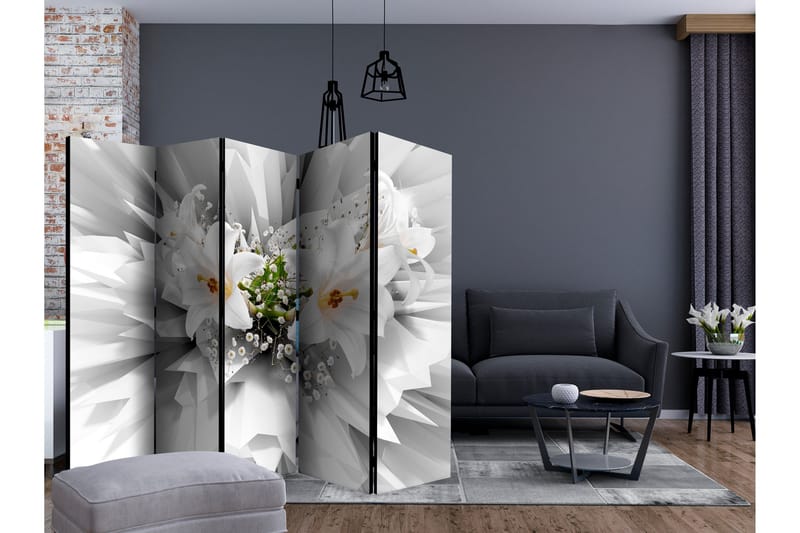 Rumsavdelare - Floral Explosion II 225x172 - Artgeist sp. z o. o. - Inredning - Rumsavdelare - Vikskärm