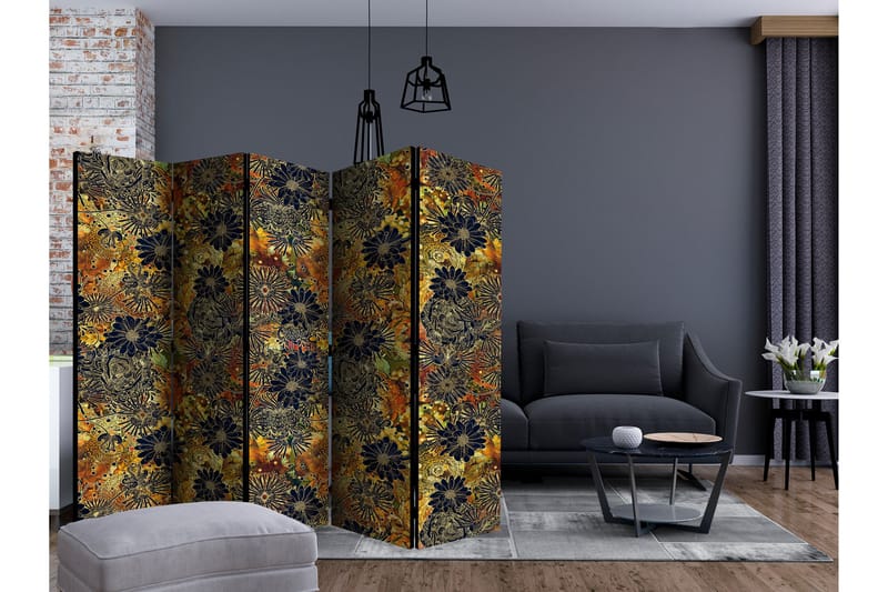 Rumsavdelare - Floral Madness II 225x172 - Artgeist sp. z o. o. - Inredning - Rumsavdelare - Vikskärm