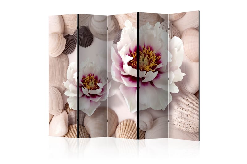 Rumsavdelare - Flowers and Shells II 225x172 - Artgeist sp. z o. o. - Inredning - Rumsavdelare - Vikskärm