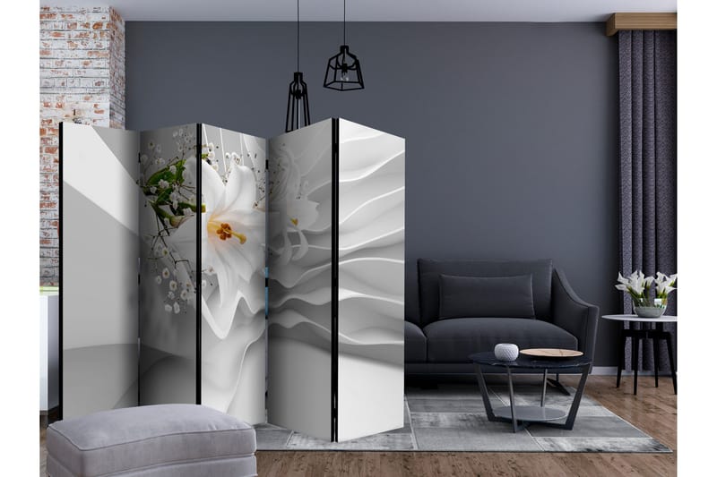 Rumsavdelare - Flowers for Modernity II 225x172 - Artgeist sp. z o. o. - Inredning - Rumsavdelare - Vikskärm