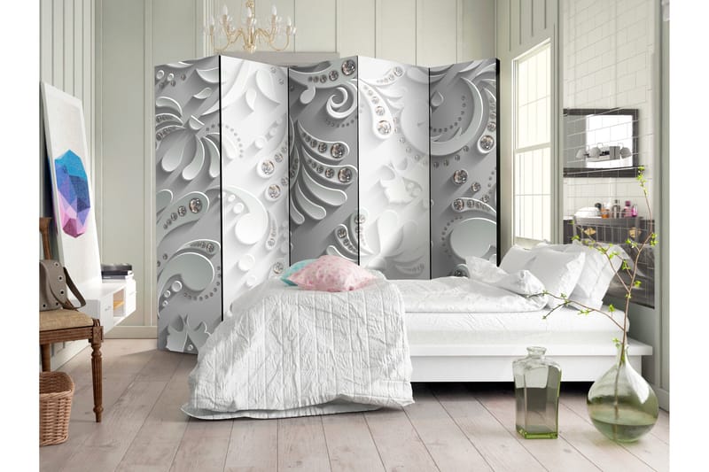 Rumsavdelare Flowers In Crystals 225x172 - Artgeist sp. z o. o. - Inredning - Rumsavdelare - Vikskärm