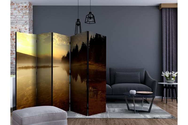 Rumsavdelare - Forest and lake II 225x172 - Artgeist sp. z o. o. - Inredning - Rumsavdelare - Vikskärm