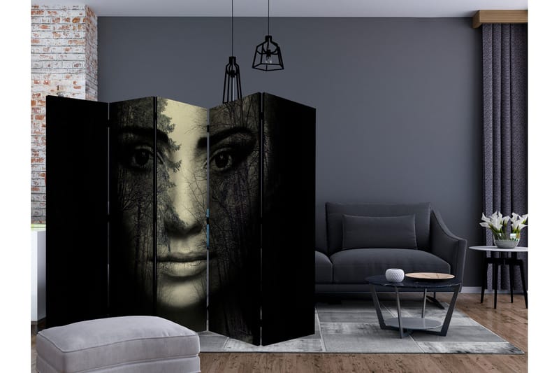 Rumsavdelare - Forest mask II 225x172 - Artgeist sp. z o. o. - Inredning - Rumsavdelare - Vikskärm