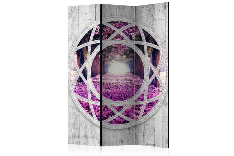 Rumsavdelare - Fuchsia landscape 135x172, Artgeist sp. z o. o.