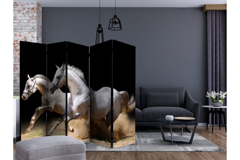 Rumsavdelare - Galloping horses on the sand II 225x172 - Artgeist sp. z o. o. - Inredning - Rumsavdelare - Vikskärm