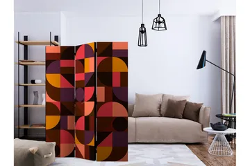 Rumsavdelare Geometric Mosaic Red 135x172 cm - Artgeist sp. z o. o. - Inredning - Rumsavdelare - Vikskärm