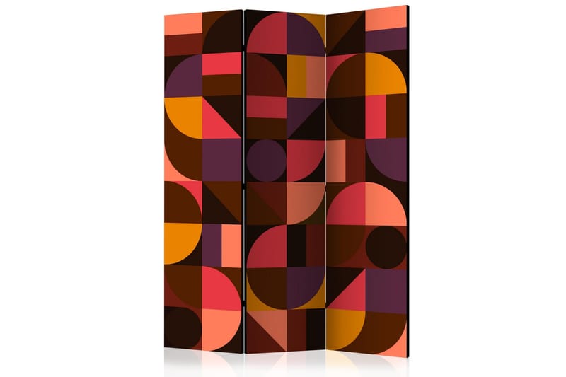 Rumsavdelare Geometric Mosaic Red 135x172 cm, Artgeist sp. z o. o.