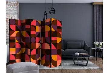 Rumsavdelare Geometric Mosaic Red II 225x172 cm - Artgeist sp. z o. o. - Inredning - Rumsavdelare - Vikskärm