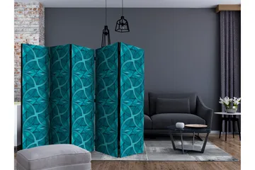 Rumsavdelare Geometric Turquoise II 225x172 cm - Artgeist sp. z o. o. - Inredning - Rumsavdelare - Vikskärm
