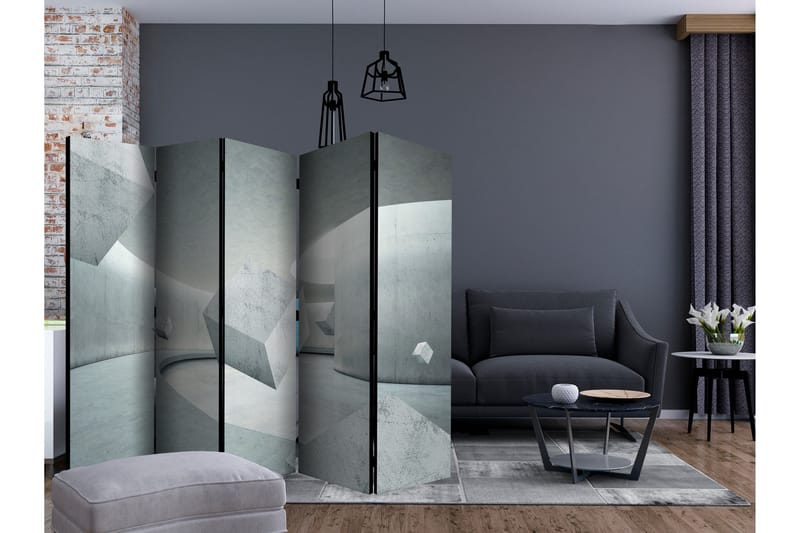 Rumsavdelare - Geometry of the Cube II 225x172 - Artgeist sp. z o. o. - Inredning - Rumsavdelare - Vikskärm
