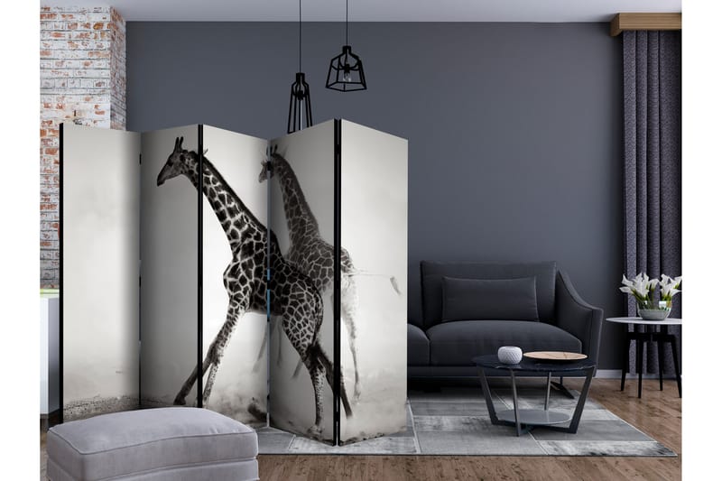 Rumsavdelare - Giraffes II 225x172 - Artgeist sp. z o. o. - Inredning - Rumsavdelare - Vikskärm