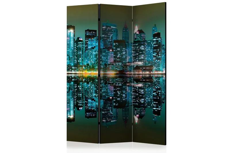 Rumsavdelare Gold Reflections - NYC 135x172 cm, Artgeist sp. z o. o.
