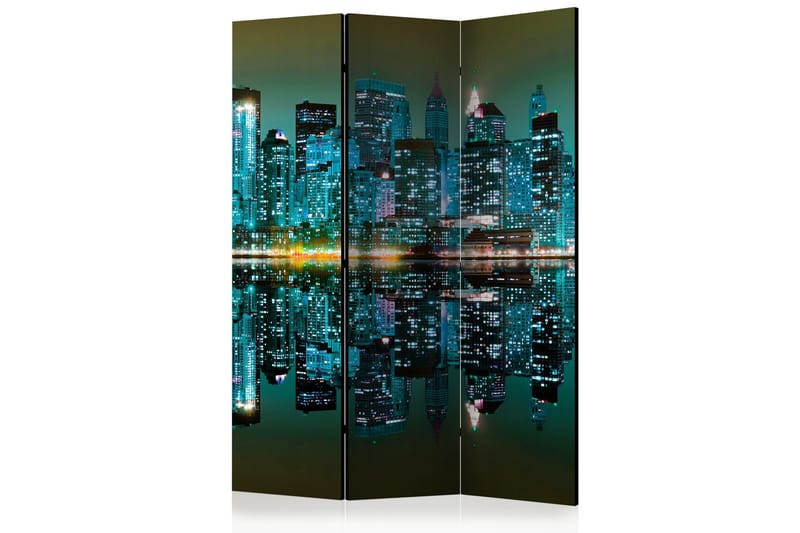 Rumsavdelare Gold Reflections - NYC 135x172 cm, Artgeist sp. z o. o.