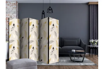Rumsavdelare Golden Feathers II 225x172 cm - Artgeist sp. z o. o. - Inredning - Rumsavdelare - Vikskärm