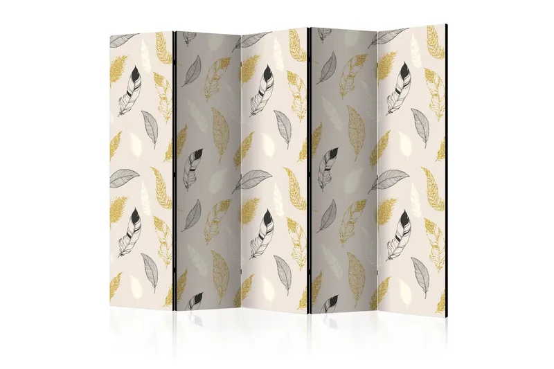 Rumsavdelare Golden Feathers II 225x172 cm, Artgeist sp. z o. o.