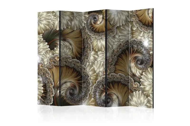 Rumsavdelare Golden Hand-Held Fans II 225x172 cm, Artgeist sp. z o. o.