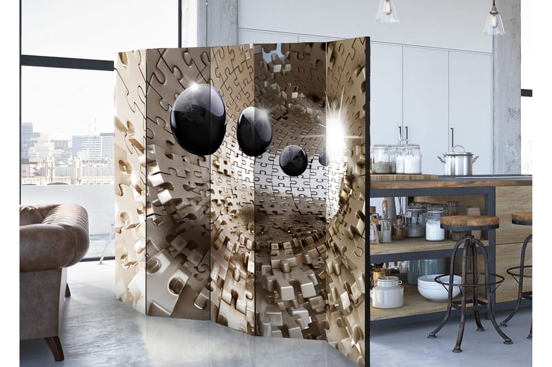 Rumsavdelare Golden Jigsaw 225x172 - Artgeist sp. z o. o. - Inredning - Rumsavdelare - Vikskärm