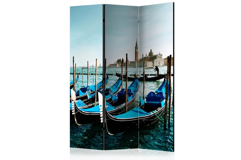 Rumsavdelare Gondolas on the Grand Canal, Venice 135x172 cm - Artgeist sp. z o. o. - Vikskärm - Rumsavdelare
