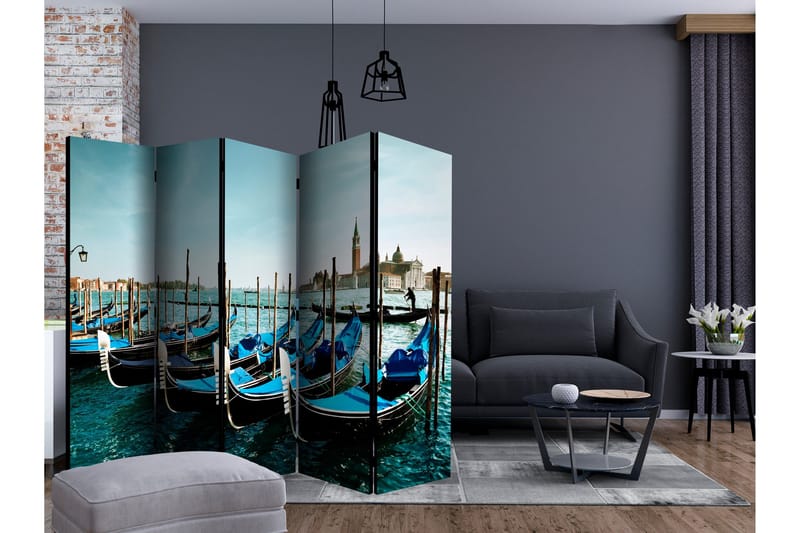 Rumsavdelare Gondolas on the Grand Canal 225x172 cm - Artgeist sp. z o. o. - Inredning - Rumsavdelare - Vikskärm