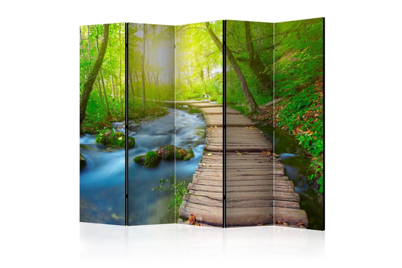 Rumsavdelare - Green forest II 225x172 - Artgeist sp. z o. o. - Inredning - Rumsavdelare - Vikskärm