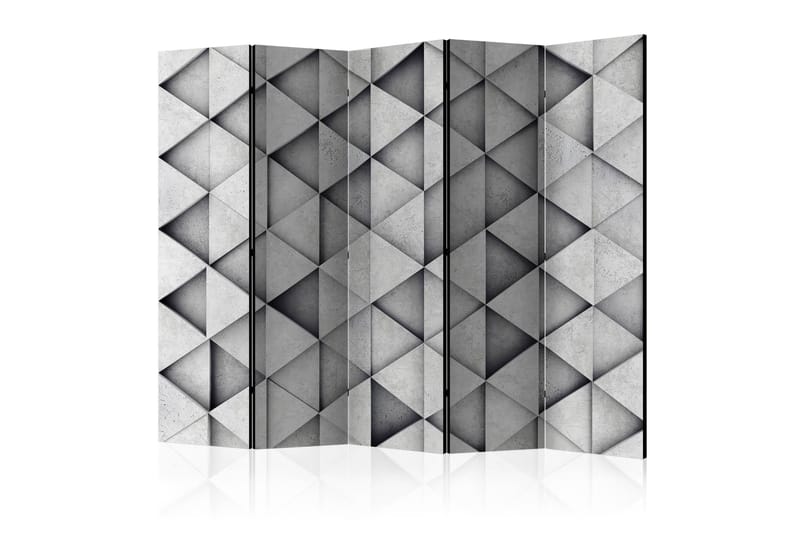 Rumsavdelare - Grey Triangles II 225x172 - Artgeist sp. z o. o. - Inredning - Rumsavdelare - Vikskärm