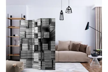 Rumsavdelare - Grey Precision 135x172 - Artgeist sp. z o. o. - Inredning - Rumsavdelare - Vikskärm