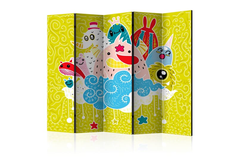 Rumsavdelare Happy Creatures II 225x172 cm - Artgeist sp. z o. o. - Inredning - Rumsavdelare - Vikskärm