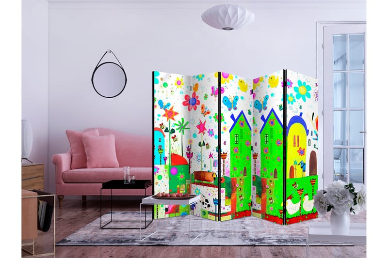 Rumsavdelare Happy Farm 225x172 - Artgeist sp. z o. o. - Inredning - Rumsavdelare - Vikskärm