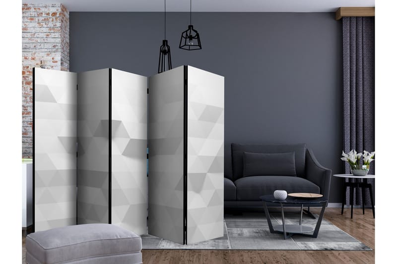 Rumsavdelare - Harmony of Triangles II 225x172 - Artgeist sp. z o. o. - Inredning - Rumsavdelare - Vikskärm