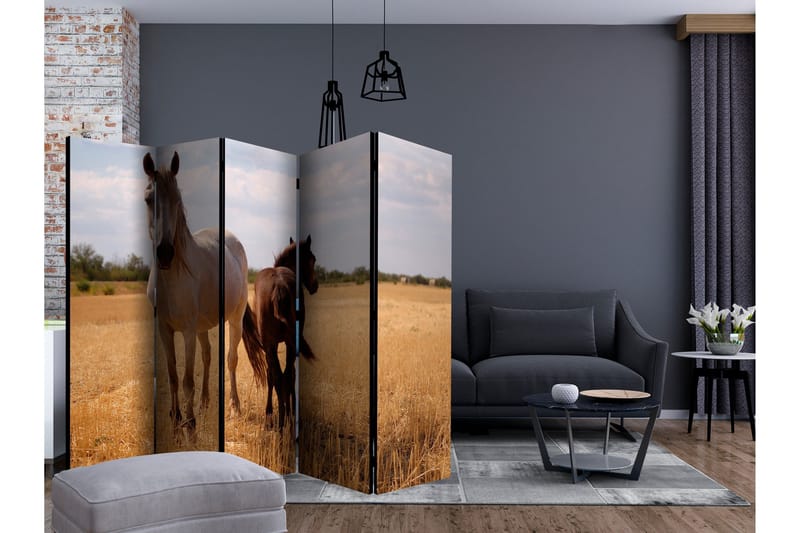 Rumsavdelare - Horse and foal II 225x172 - Artgeist sp. z o. o. - Inredning - Rumsavdelare - Vikskärm