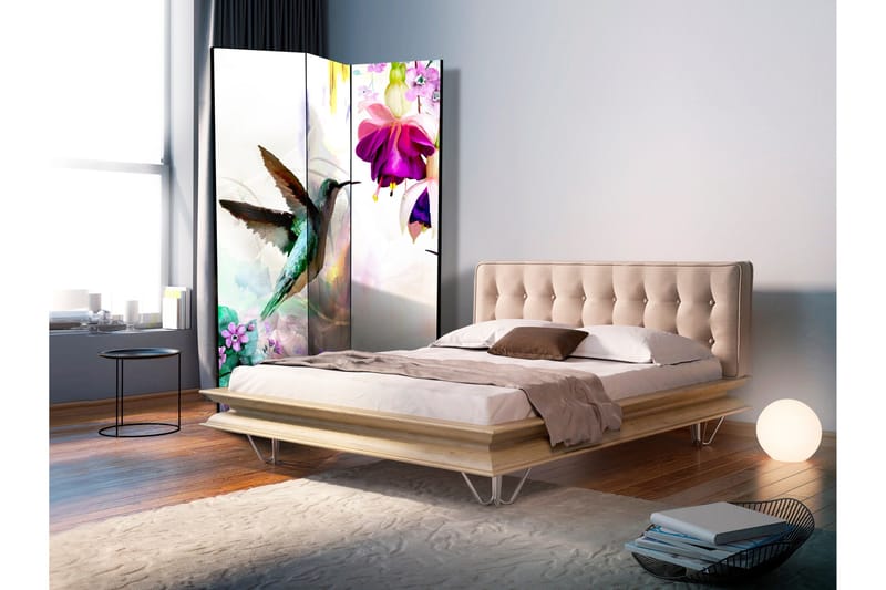 Rumsavdelare Hummingbirds And Flowers 135x172 - Artgeist sp. z o. o. - Inredning - Rumsavdelare - Vikskärm