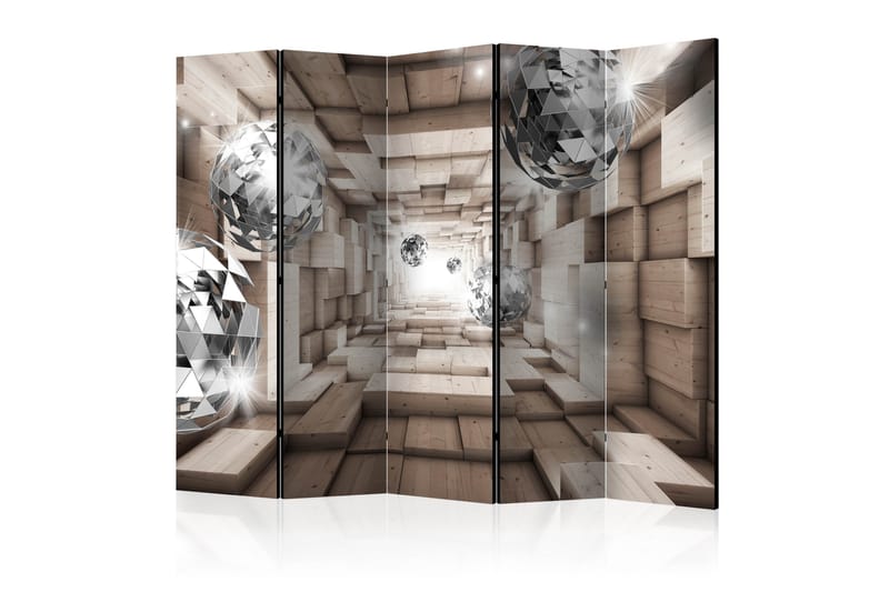 Rumsavdelare - In A Wooden Tunnel II 225x172 - Artgeist sp. z o. o. - Inredning - Rumsavdelare - Vikskärm