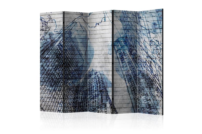 Rumsavdelare - Inky New York II 225x172, Artgeist sp. z o. o.