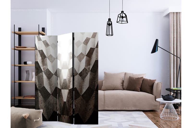 Rumsavdelare - Light in the Tunnel 135x172 - Artgeist sp. z o. o. - Inredning - Rumsavdelare - Vikskärm