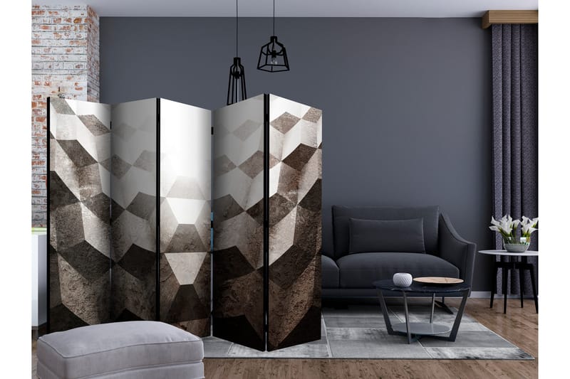 Rumsavdelare - Light in the Tunnel II 225x172 - Artgeist sp. z o. o. - Inredning - Rumsavdelare - Vikskärm