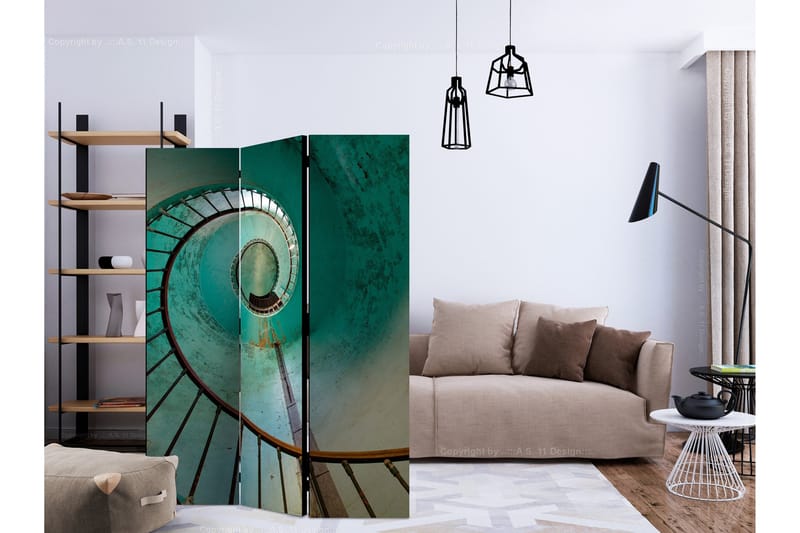 Rumsavdelare - Lighthouse - Stairs 135x172 - Artgeist sp. z o. o. - Inredning - Rumsavdelare - Vikskärm