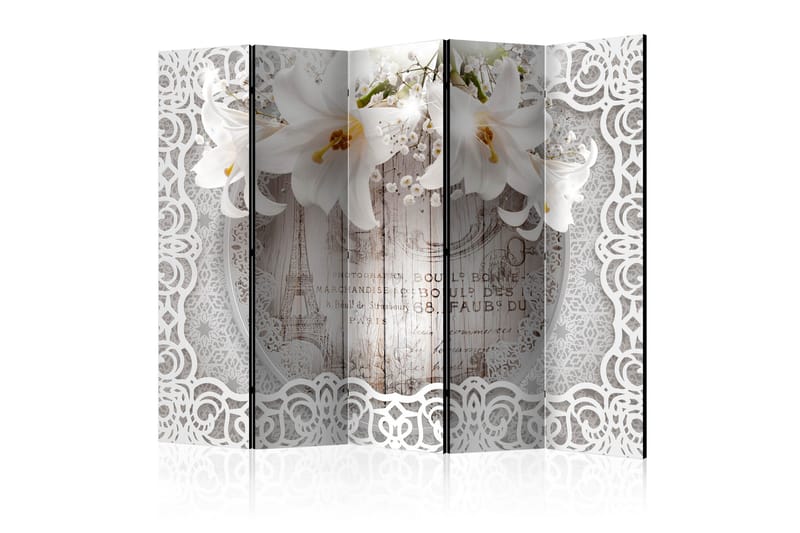 Rumsavdelare Lilies and Quilted Background II 225x172 cm, Artgeist sp. z o. o.