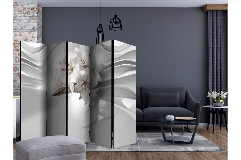 Rumsavdelare - Lilies in the Tunnel II 225x172 - Artgeist sp. z o. o. - Inredning - Rumsavdelare - Vikskärm