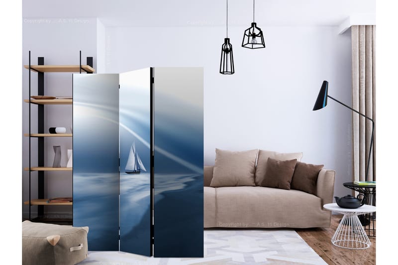 Rumsavdelare Lonely Sail Drifting 135x172 cm - Artgeist sp. z o. o. - Inredning - Rumsavdelare - Vikskärm