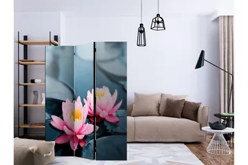 Rumsavdelare - Lotus blossoms 135x172 - Artgeist sp. z o. o. - Inredning - Rumsavdelare - Vikskärm
