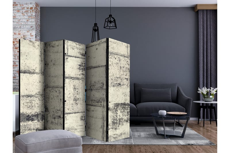 Rumsavdelare Love the Concrete II 225x172 cm - Artgeist sp. z o. o. - Inredning - Rumsavdelare - Vikskärm