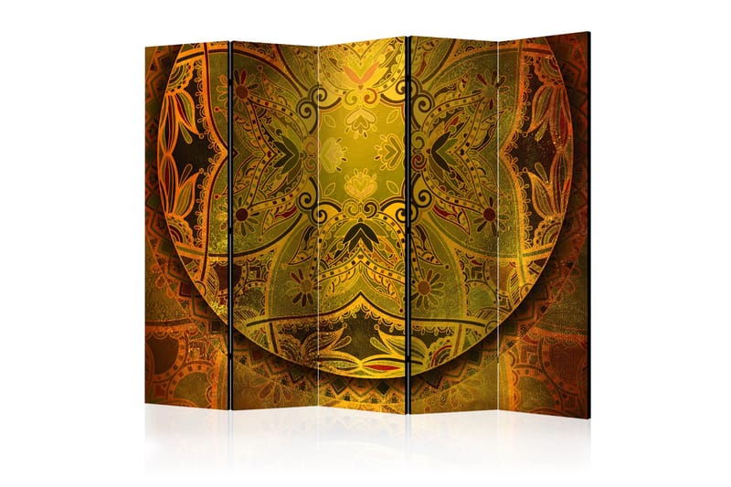 Rumsavdelare Mandala: Golden Power II 225x172 cm - Artgeist sp. z o. o. - Inredning - Rumsavdelare - Vikskärm