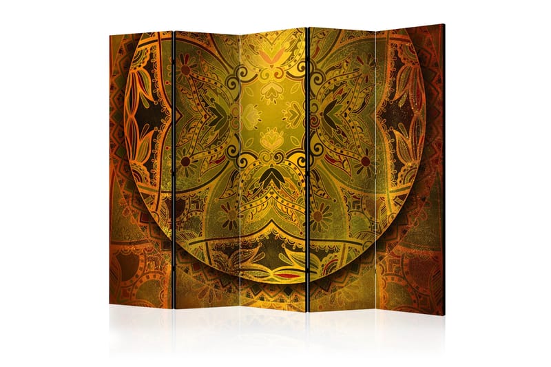 Rumsavdelare - Mandala: Golden Poem II 225x172 - Artgeist sp. z o. o. - Inredning - Rumsavdelare - Vikskärm