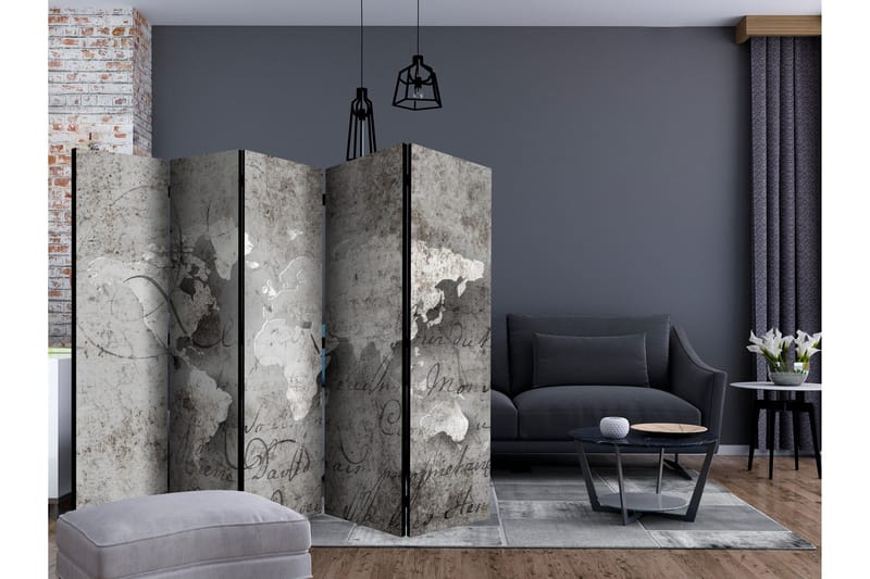 Rumsavdelare - Map and letter II 225x172 - Artgeist sp. z o. o. - Inredning - Rumsavdelare - Vikskärm