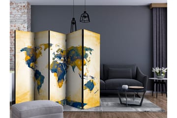 Rumsavdelare - Map of the World - Sun and sky II 225x172 - Artgeist sp. z o. o. - Inredning - Rumsavdelare - Vikskärm