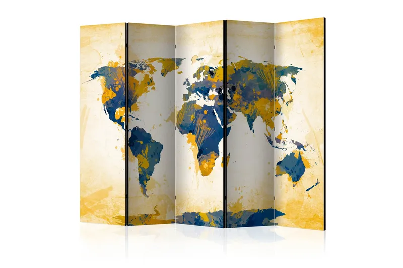 Rumsavdelare - Map of the World - Sun and sky II 225x172, Artgeist sp. z o. o.